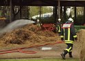 Feuer Lager für Strohballen Koeln Rath Luetzenkirchenerstr P443